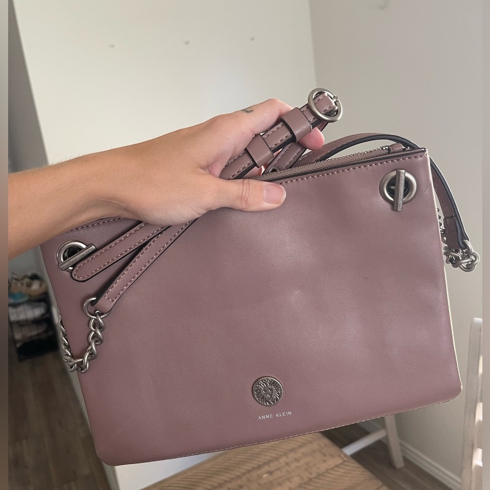 Anne Klein Mauve Crossbody Purse